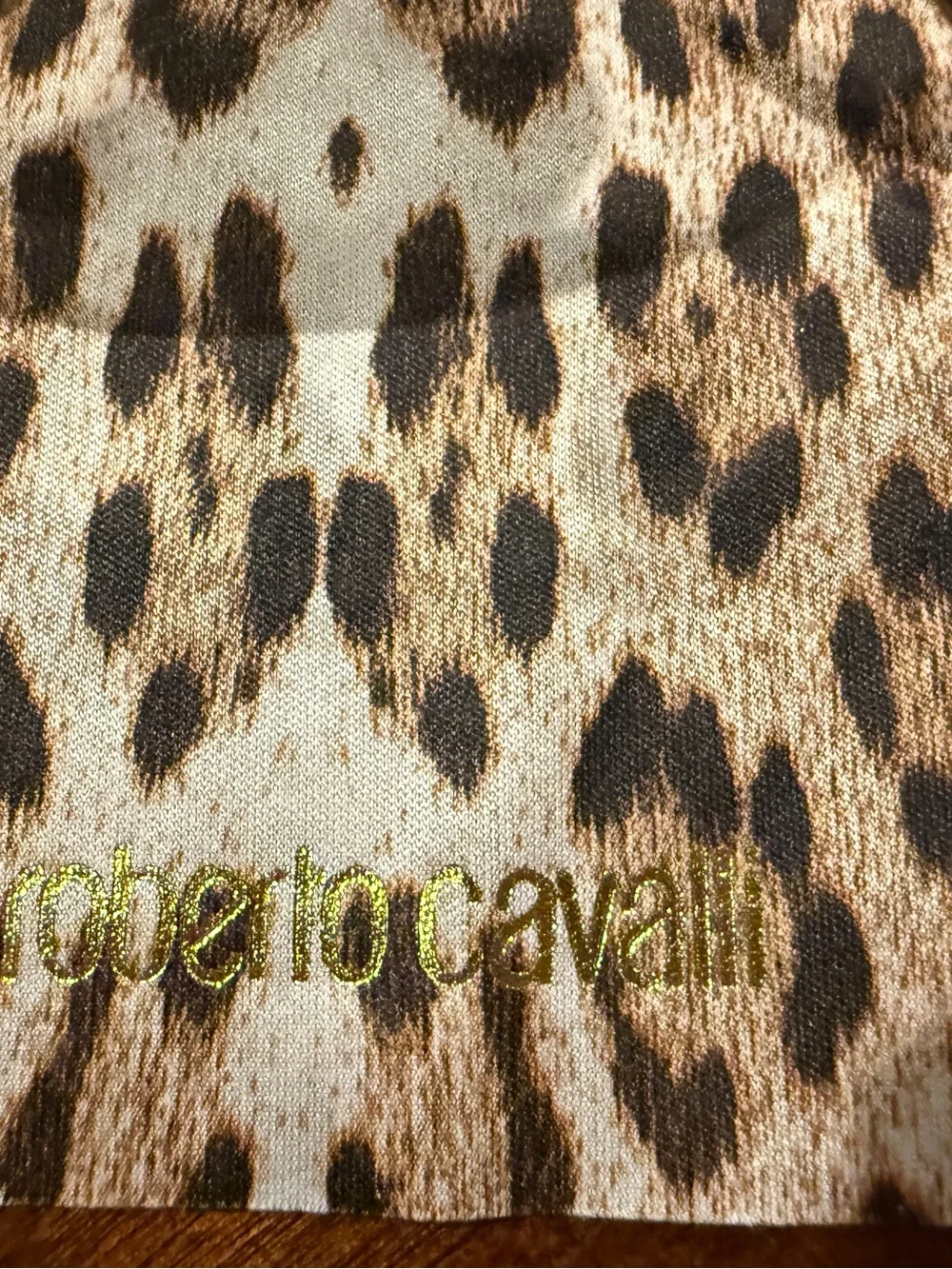 Roberto Cavalli Black Lens Sunglasses with Gold-Tone Frame